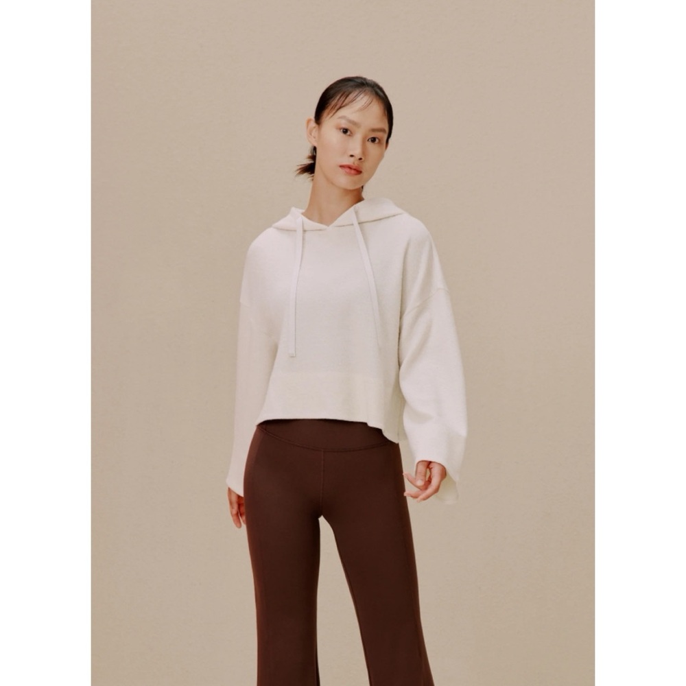 Neiwai Ballet Knitted Wool Hoodie in Seasalt Size Medium New with Tags‎